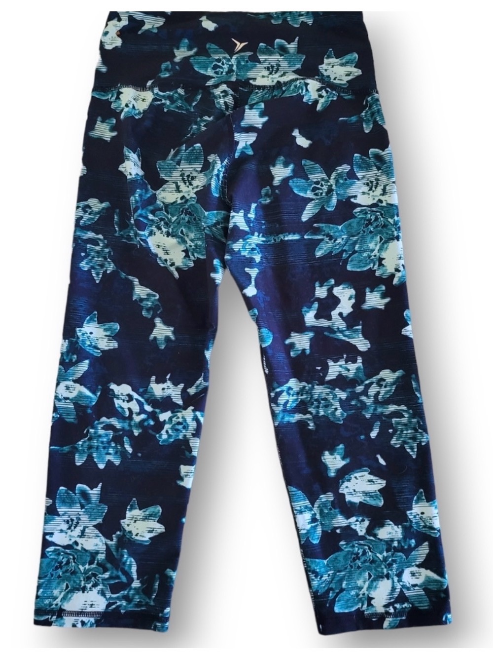 Old Navy Active Go Dry Women's Active Leggings in Blue Hibiscus